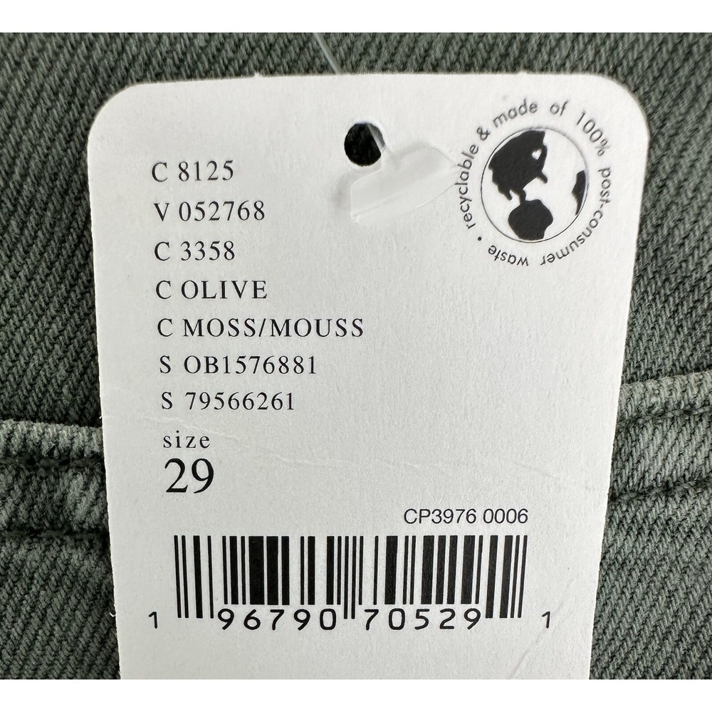Free People Beginner's Luck‎ Low Rise Slouch Shorts - Olive Green Size 29 New - Picture 13 of 13